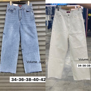 ภาพขนาดย่อของสินค้า34-42 volume jeans บิ๊กไซส์จ้าา ทรงกระบอกใหญ่สวยมา ก