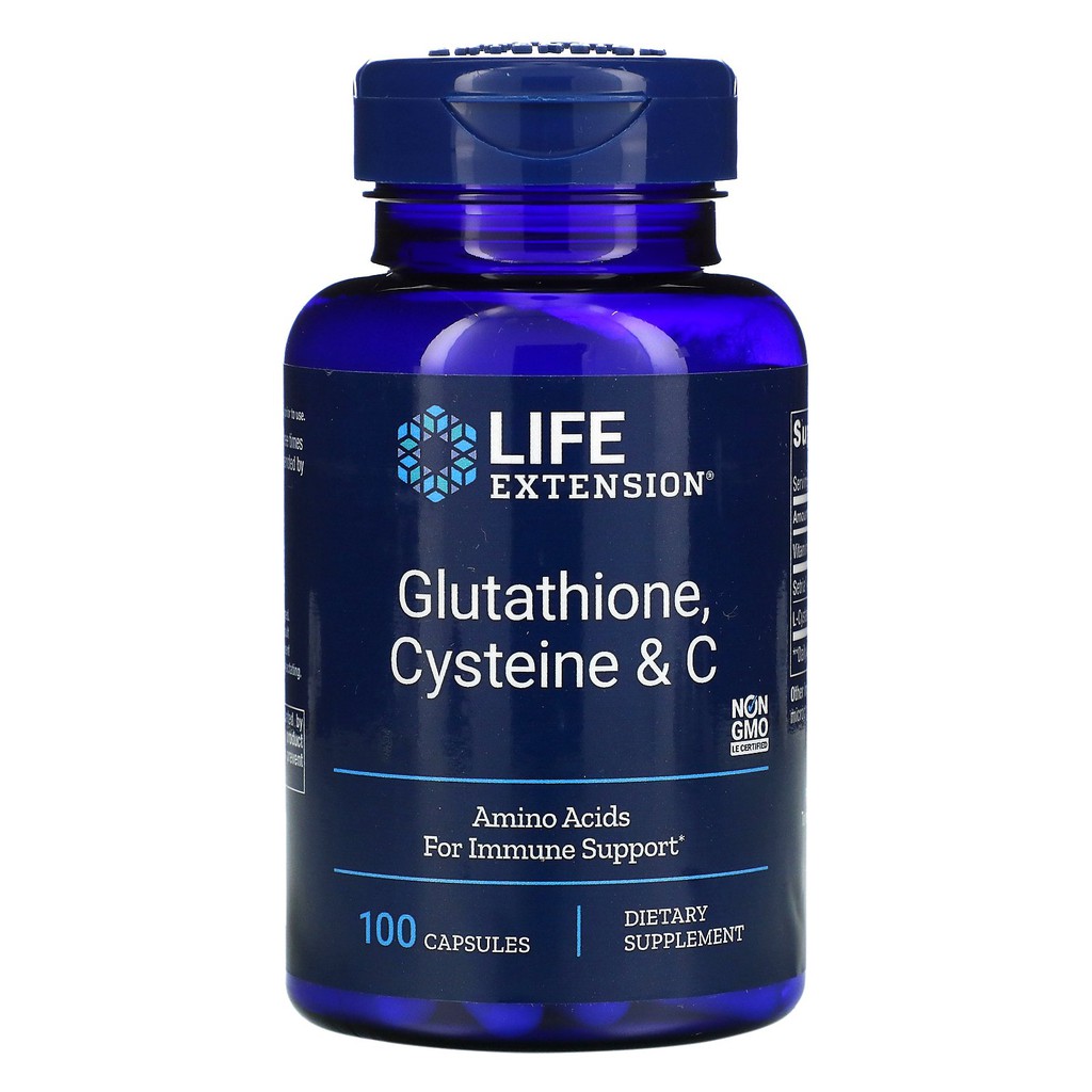 life extension glutathione ร ว ว ผลิตภัณฑ์อาหารเสริม LifeExtension Glutathione, Cysteine & C 750 mg. 100 Capsules ของแท้ 100% nootropic-research VITAHEALTH L- GLUTATHIONE PLUS Format:10 x 1 ml