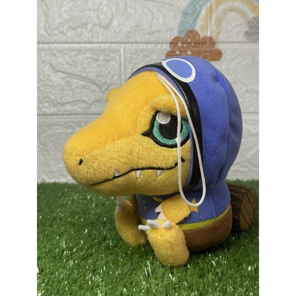 ตุ๊กตาอากูมอน-ใส่ฮู้ด-สกรีนสวย-หายากสุดๆ-rare-digimon-adventure-vol-1-agumon-taichi-tai-plush-5-banpresto-japan-2017