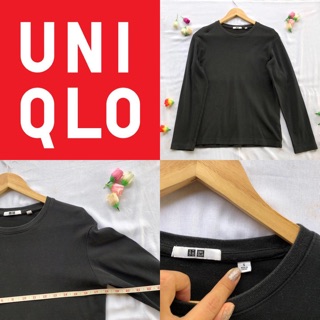 เสื้อแขนยาว uniqlo ผ้าคอตต้อน เนื้อดีกันร้อนกันหนาว