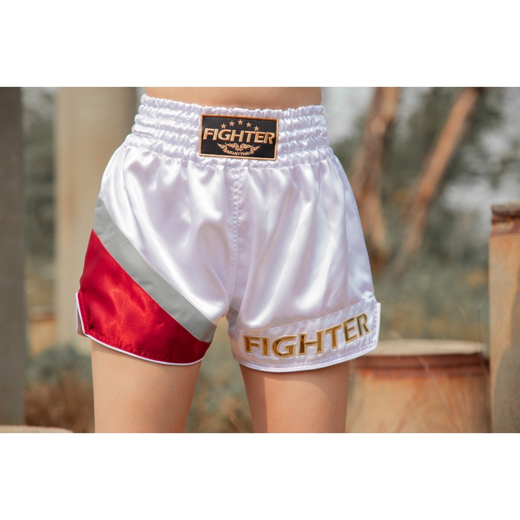 fighter-กางเกงมวย-ผ้าต่วนพรีเมี่ยมสั่งทอพิเศษ-reflex