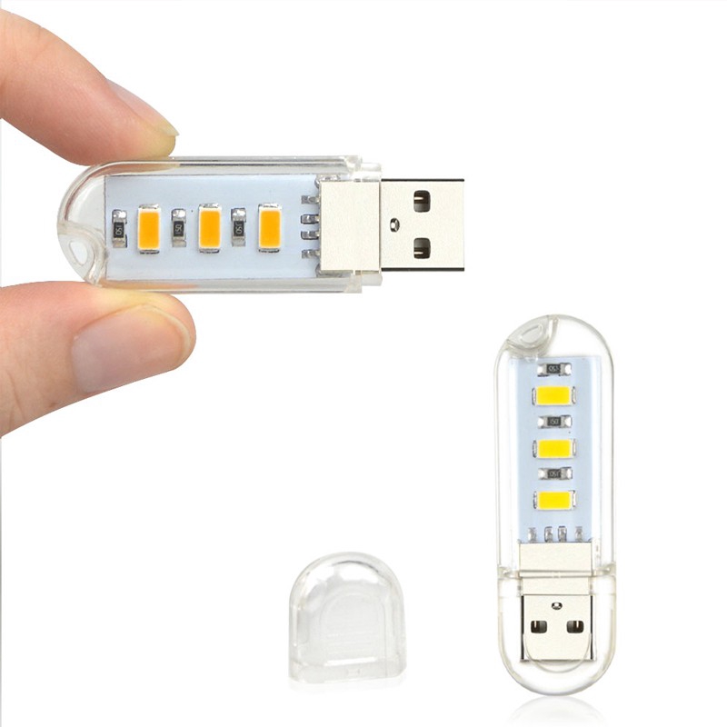 ภาพหน้าปกสินค้าโคมไฟกลางคืน Led USB แบบพกพา สําหรับอ่านหนังสือ