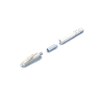 Link UF-0002 LC Simplex Multimode, Ivory, Zirconia Connector, Beige Boot 0.9 mm, 3.0 mm diameter Cable