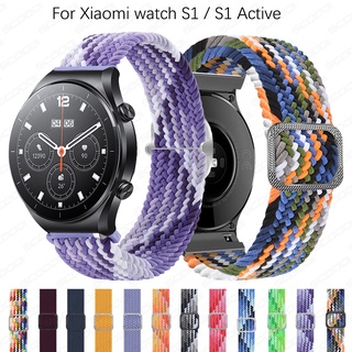 ภาพหน้าปกสินค้าสายนาฬิกาข้อมือไนล่อนถัก ปรับระดับได้ สําหรับ Xiaomi watch S1 / S1 Active Smartwatch ที่เกี่ยวข้อง
