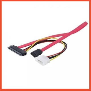 สาย SATA Combo 15 Pin Power and 7 Pin Data Cable 4 Pin Molex to Serial ATA คุณภาพสูง ยาวสุดๆ 40 ซม