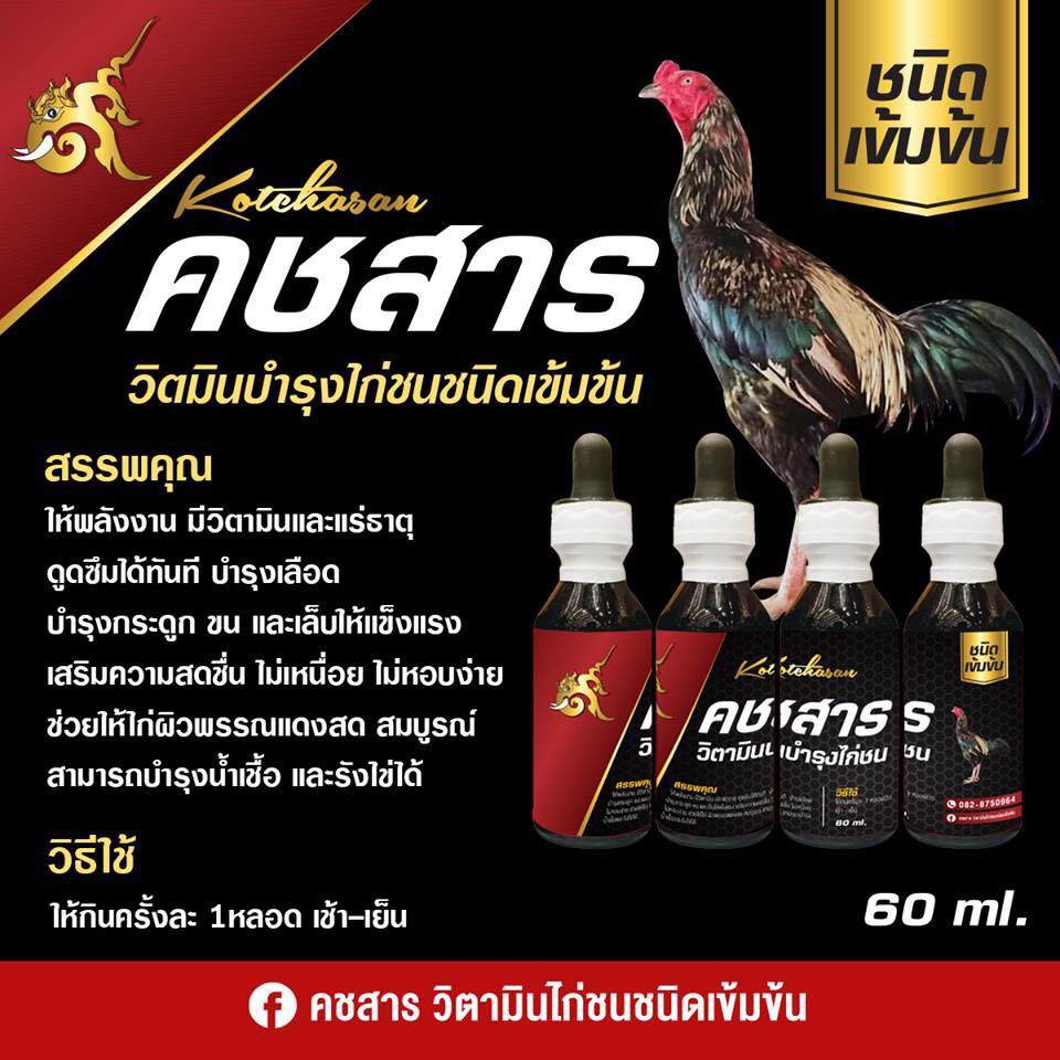 คชสารวิตามินไก่ชนชนิดเข้มข้น