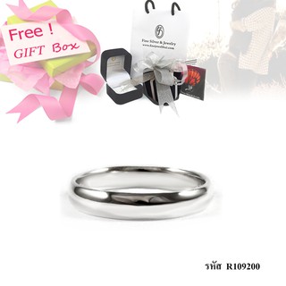 Finejewelthai-แหวนเกลี้ยง-แหวนเงินแท้-แหวนมินิมอล-Silver925-Ring