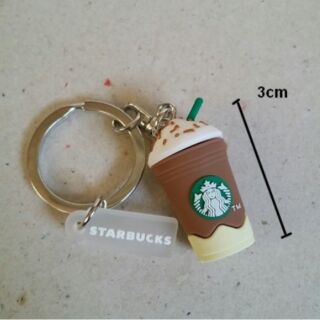 พวงกุญแจแก้ว สตาร์บัค Starbucks ความสูง 3 ซม.