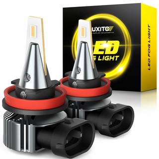 Auxito หลอดไฟตัดหมอก H8 H11 LED Bulb 4000LM H9 LED CSP 12V 24V 6500K 3000K สีทอง เหลือง สําหรับรถยนต์ 2 ชิ้น