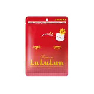 (ซอง 7 แผ่น) LuLuLun Premium Okinawa Acerola Face mask ลูลูลูน แผ่นมาสก์ ผิวกระจ่างใส ผิวออร่า อะเซโรล่า เมืองโอกินาวา
