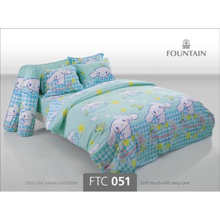 FTC051: ผ้าปูที่นอน ลาย Cinnamoroll/Fountain