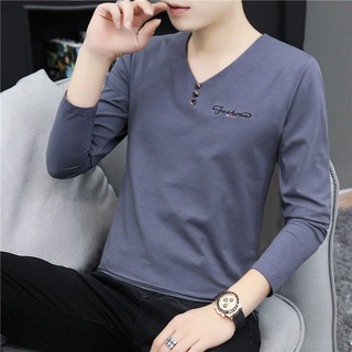 เสื้อเชิ้ตแขนยาว คอปกโปโล ผ้าฝ้าย แบบบาง ลายหัวใจ แฟชั่นฤดูใบไม้ร่วง และฤดูหนาว สําหรับผู้ชาย ไซซ์ M - 4XL