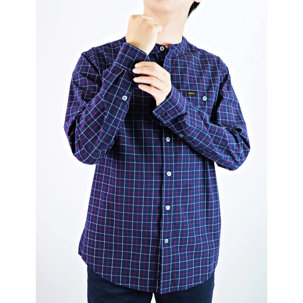 ฺbovy-shirt-เสื้อเชิ้ตคอจีน-bas11247