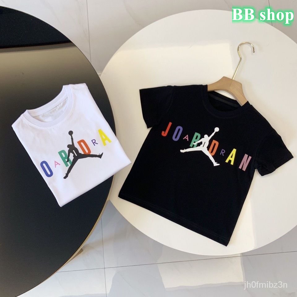 new-cxxiii1pcs-air-jordan-kid-girl-boy-baby-kids-2-12y-t-shirt-cotton-top-kids-clothes-boys-tshirt-baby-crew-neck-short