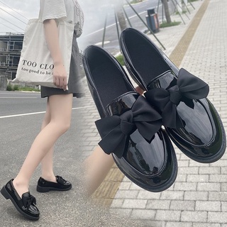 สินค้า Korean fashion cute bow loafers