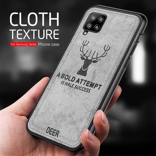 For Samsung Galaxy M53 Case 3D Deer Pattern Fabric Cloth Fundas For SamsungM53 M 53 2022 SM-M536S Silicone Shockpoof Phone Cove