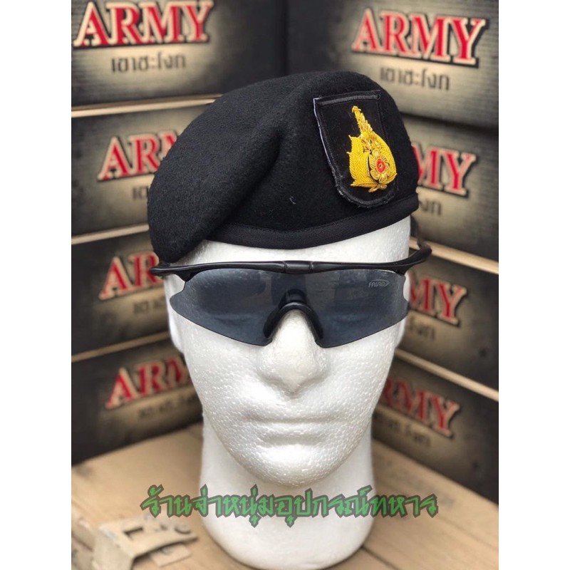 ภาพหน้าปกสินค้าหมวกเบเล่ต์ จัดทรง Army เขาชะโงกแท้พร้อมหน้าหมวกตีนตุ๊กแก จากร้าน jntacticalthailand0099 บน Shopee