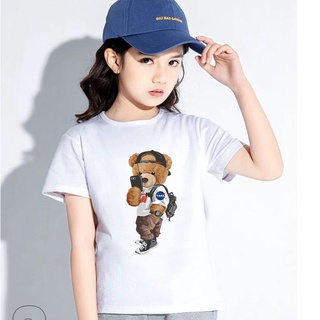 *K-2260-SHORT*      เสื้อยืดแขนสั้นเด็กสไตส์เกาหลี สกรีนลายการ์ตูนน่ารักใส่ได้ทั้งหญิงและชาย ใส่สบาย ปลีก-ส่ง