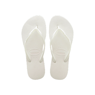 HAVAIANAS รองเท้าแตะผู้หญิง Slim Flip Flops - White รุ่น 40000300001WTXX (รองเท้าแตะ รองเท้าผู้หญิง รองเท้าแตะหญิง)