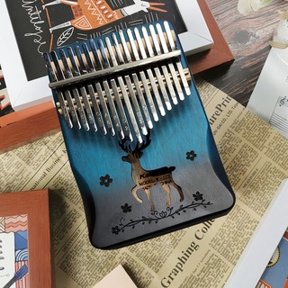 ☂เปียโนนิ้วหัวแม่มือ Kalimba 17-tone เริ่มต้นนักเรียนเปียโนห้านิ้ว เครื่องดนตรีที่สะดวก นิ้วหัวแม่มือเปียโนสาว 21-tone