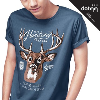 dotdotdot เสื้อยืด Concept Design ลาย Hunting (สีฟ้า)