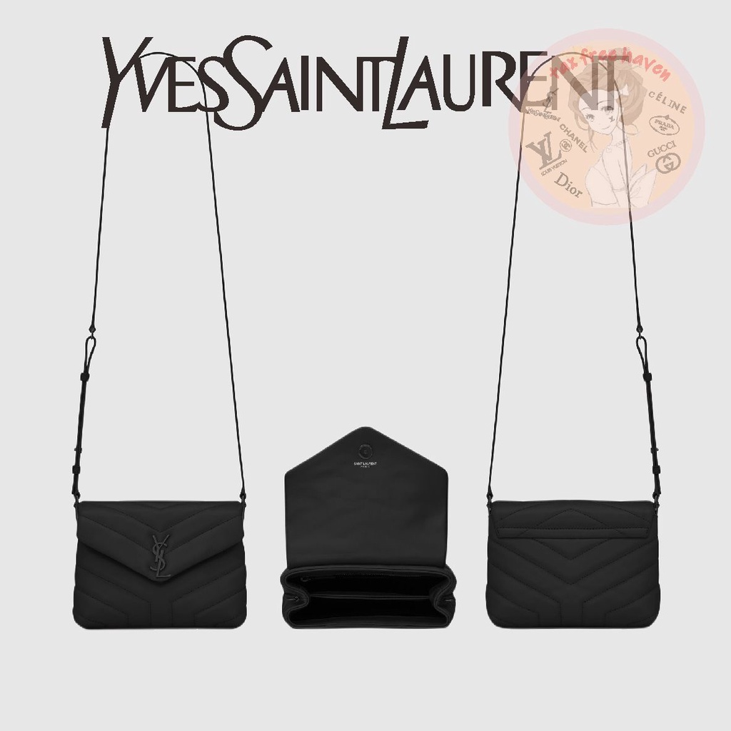 ราคาต่ำสุดของ-shopee-ของแท้-100-ysl-yves-saint-laurent-ยี่ห้อใหม่กระเป๋าสะพายหนังใบเล็ก-loulou-y-กระเป๋าเย็บผ้า