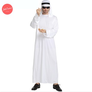 ภาพขนาดย่อของภาพหน้าปกสินค้าพร้อมส่ง ชุดเศรษฐีอาหรับ เจ้าของบ่อน้ำมัน arabian suit muslim wear ชุดมุสลิม จากร้าน pei22 บน Shopee ภาพที่ 4