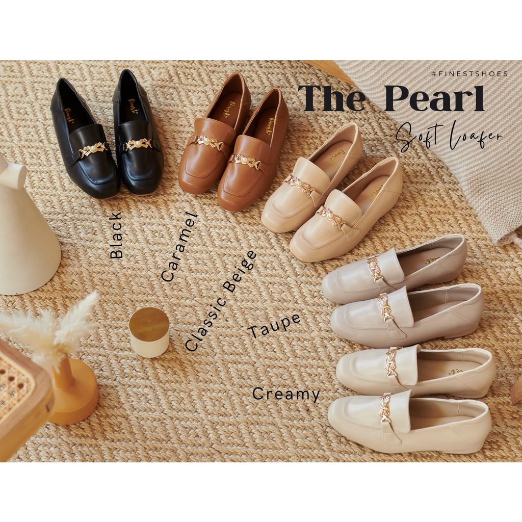 ภาพหน้าปกสินค้า(New Version ) รองเท้า Finest Shoes : The Pearl  Soft Loafer V2