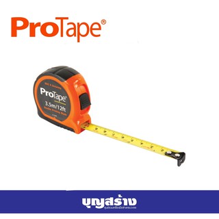 ตลับเมตร ProTape 3.5m/12ft วัสดุทำจากพลาสติกABS มีแถบวัดสองด้านสะดวกต่อการใช้งาน แถบวัดเคลือบสารไนล่อนอย่างดีป้องกันรอย