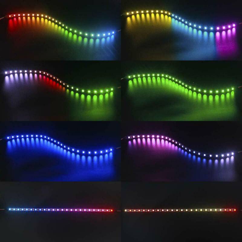 LED Strip Digital Light RGB 5V แอดเดรส WS2812 สําหรับ PC กรณีเมนบอร์ด 3 ...
