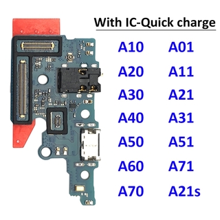 แผ่นบอร์ดแจ็คชาร์จ Usb สําหรับ Samsung A10 A20 A30 A40 A50 A70 A01 A11 A21 A31 A51 A71 A21S