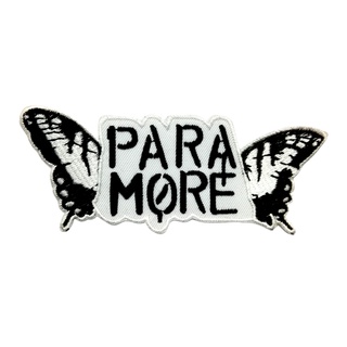 Paramore ตัวรีดติดเสื้อ หมวก กระเป๋า แจ๊คเก็ตยีนส์ Hipster Embroidered Iron on Patch  DIY