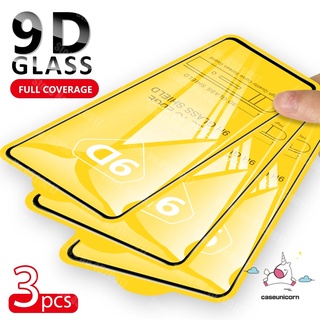 ฟิล์มกระจกนิรภัยกันรอยหน้าจอ 9D สําหรับ Samsung A32 A03S A50 A30S A50S A52 A72 A02S A10 A51 A71 A12 A31 A21S A22 A11 A20 A30 A10S A20S A02S 3 ชิ้น