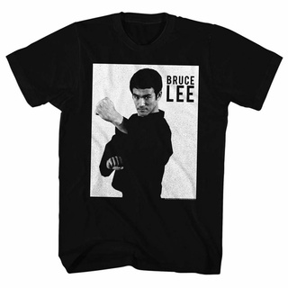 เสื้อยืดผ้าฝ้ายพิมพ์ลายขายดี ส่งเร็ว เสื้อยืด พิมพ์ลายมังงะ Bruce Lee สีดํา คุณภาพดี สําหรับผู้ชาย