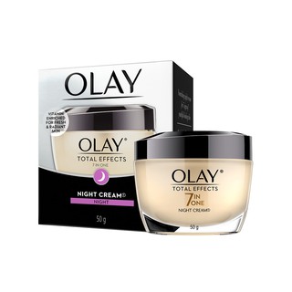 Olay Total Effects 7 in One Night Cream โอเลย์ โททอล เอฟเฟ็ค 7in1 ไนท์ครีมสำหรับกลางคืน 50 กรัม