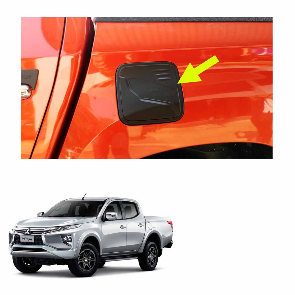 ครอบฝาถังน้ำมัน-ดำด้าน-รุ่น-4ประตู-ยกสูง-mitsubishi-l200-triton-mq-4x2-4x4-plus-ปี2019-2020