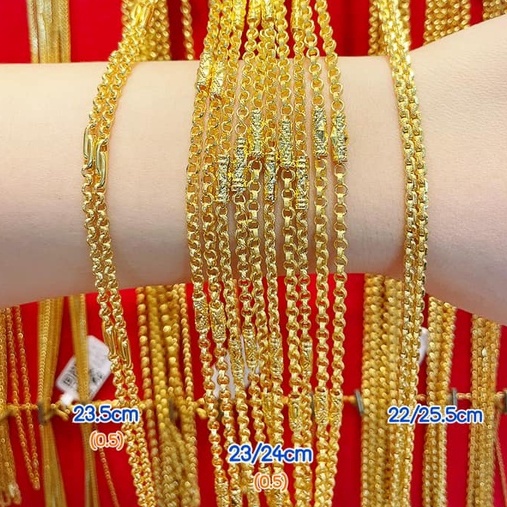 ภาพสินค้าสร้อยคอ 1 สลึง สร้อย 1 สลึงทองแท้ 96.5% คละลาย ขายได้จำนำได้ มีใบรับประกัน สร้อยทองแท้จากเยาวราช จากร้าน sansukgolds บน Shopee ภาพที่ 2