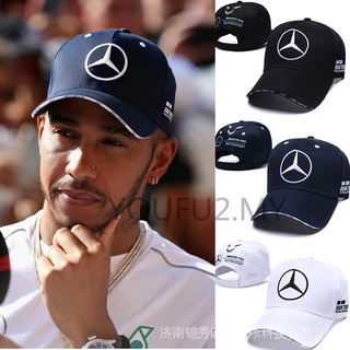 Cqmh Cool Mercedes Benz F1 หมวกเบสบอล สําหรับผู้ชาย ผู้หญิง เหมาะกับการแข่งรถจักรยานยนต์ GYJG
