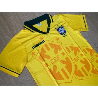 เสื้อทีมชาติบราซิลเหย้า คอปก ( เหลือง ) ย้อนยุค 1994