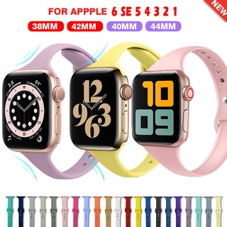 ชุด iwatch7 6 se 5 4 3 2 1 สายนาฬิกาบางสายซิลิโคนสายคล้องคอสาว