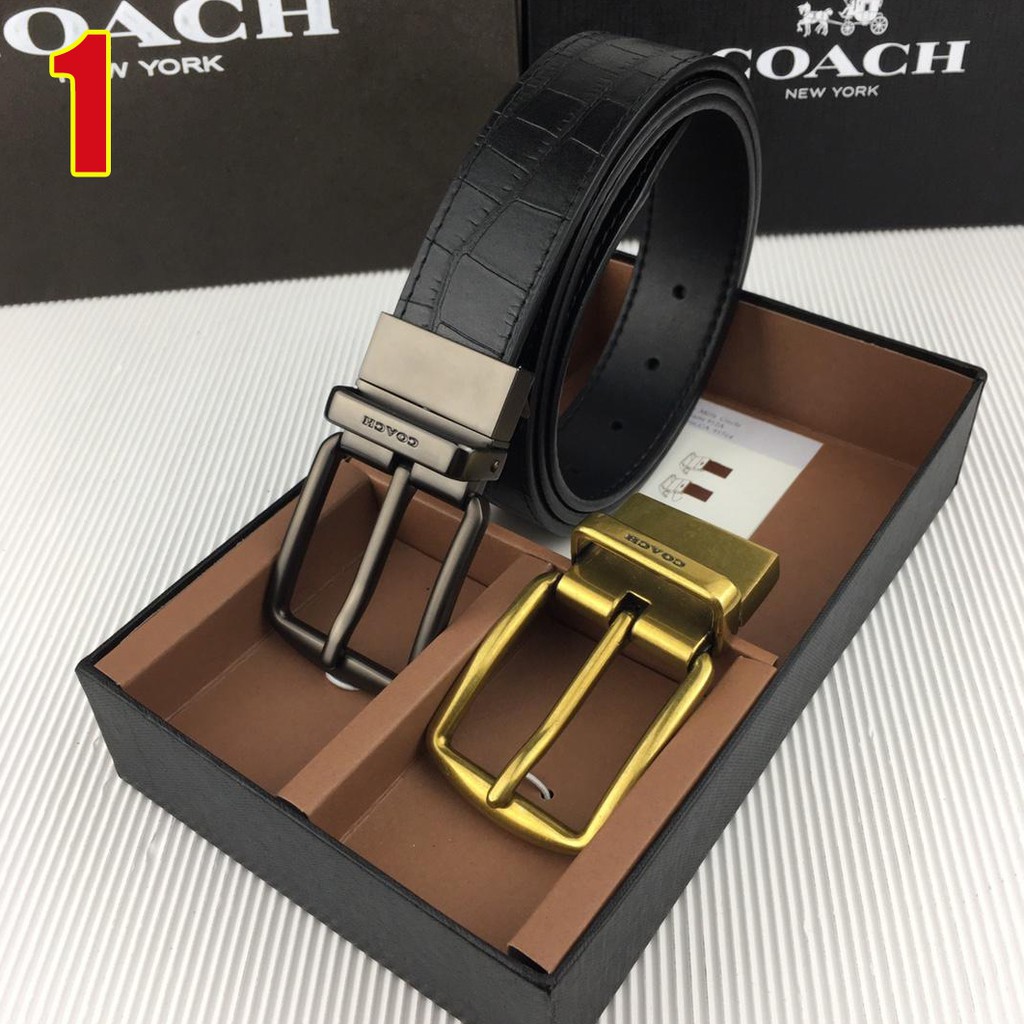 coach-f26056-ผู้ชายเข็มขัดหนัง-ถุงของขวัญกล่องบรรจุภัณฑ์