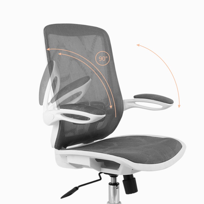 รับประกัน-3-ปี-เก้าอี้สำนักงาน-ergoup-x01-grey-frame-grey-mesh-fabric
