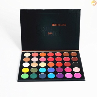 [fly-new] Beauty GLAZED พาเลทอายแชโดว์ ไฮไลท์ เนื้อแมตต์ 35 สี สําหรับแต่งหน้า