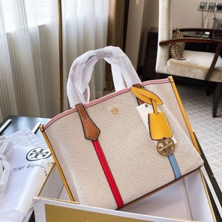 NEW ARRIVALS!!! TORY BURCH SMALL CANVAS TOTE BAG