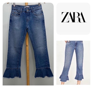 กางเกงยีนส์ขากระดิ่ง zara