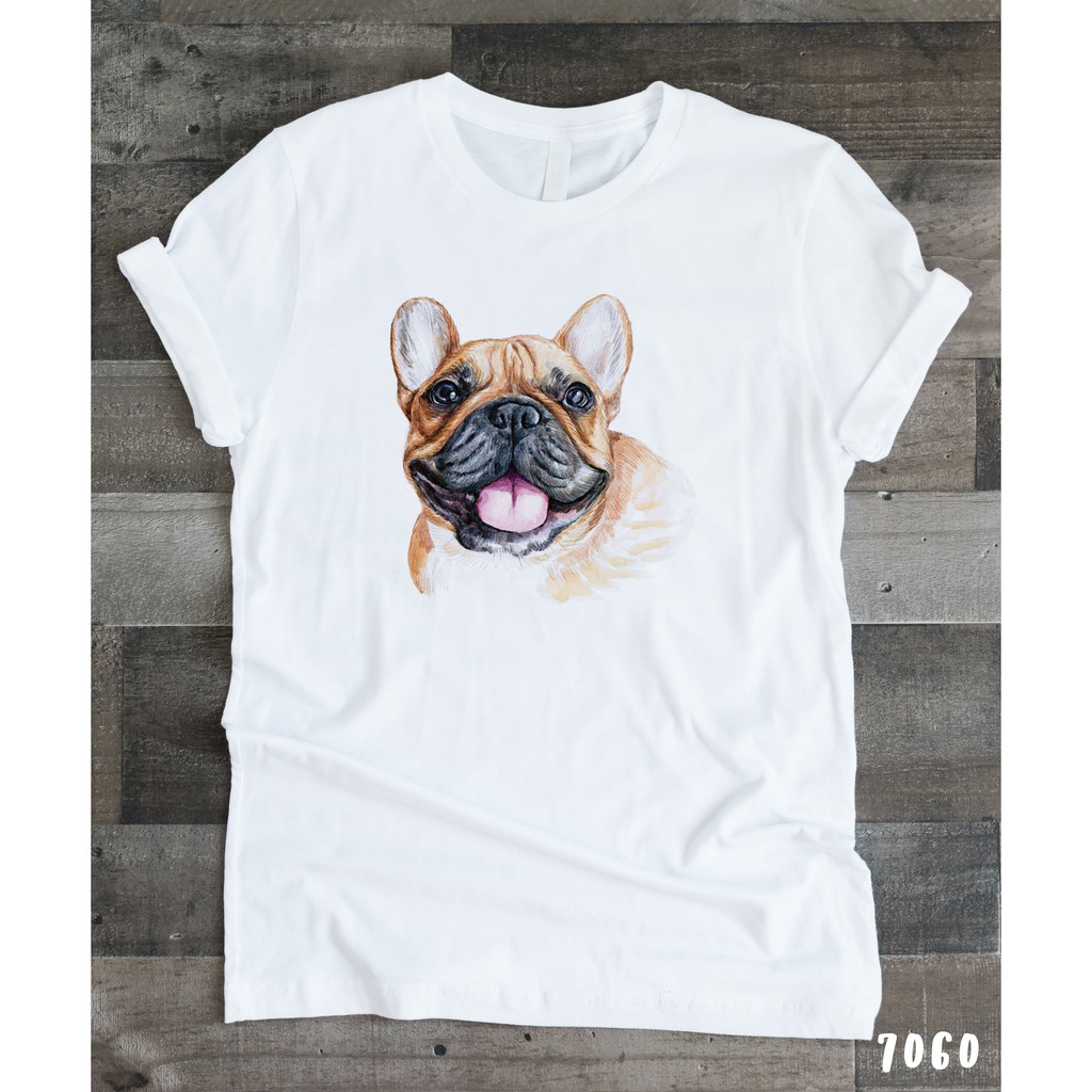 เสื้อยืดโอเวอร์ไซส์french-bulldog-t-shirt-เฟรนช์-บู็อก-6016-7060-7072-7073-7074-7075s-3xl