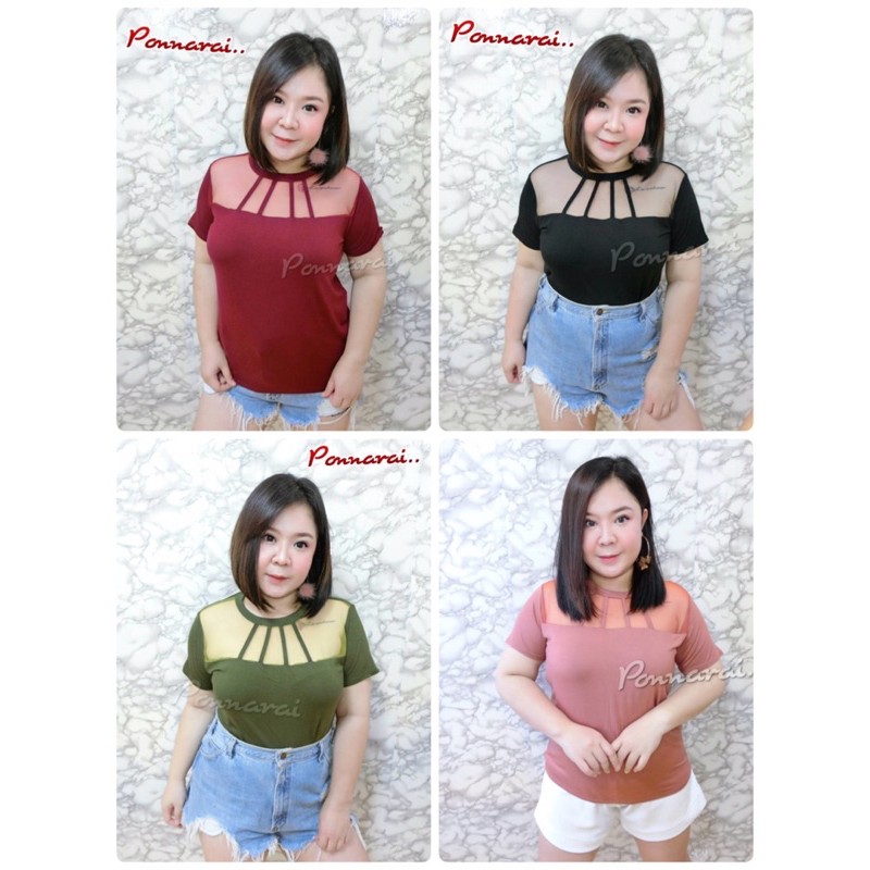 เสื้อแต่งซีทรูช่วงหน้าอก-เปรี้ยวอมหวาน