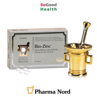 สินค้า 💥 EXP 09/24 💥Pharma Nord Bio-Zinc 15 mg 90 เม็ด ฟาร์มา นอร์ด ไบโอ ซิงค์ บำรุงเล็บ ดูแลปัญหาสิว ลดการหลุดร่วงของเส้นผม