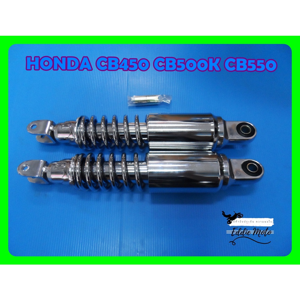 "CHROME" REAR SHOCK SET (315 mm.) Fit For HONDA CB450 CB500K CB550