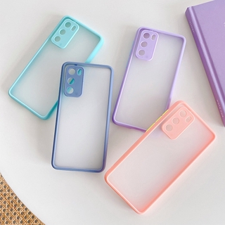 OPPO Reno 5 4 Pro 4F Realme 7 7i X7 7Pro Candy สีเคสโทรศัพท์กันชนกันกระแทกสำหรับ Realme 7 Realme 7i Realme 7 Pro Realme X7 Realme X7 Pro Matte Clear ฝาครอบป้องกันกล้อง